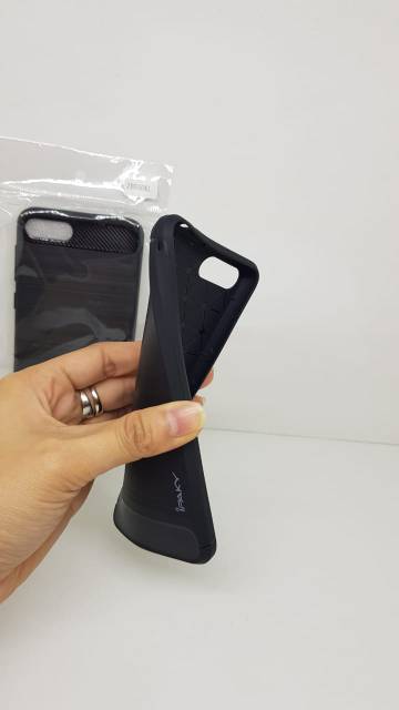 iPaky Carbon Zenfone 4 Selfie Lite 5.2 inchi Slim Fit Carbon Asus ZB520KL Soft Case ANTI MELAR