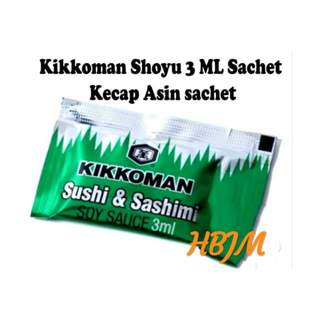 

Kikkoman sachet 3 ml (100 pcs) / Kecap asin untuk take away / Kecap asin kikkoman packing 3ml