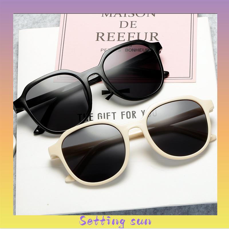 Korean Segiempat Kacamata Hitam Wanita/Pria Sunglasses TN