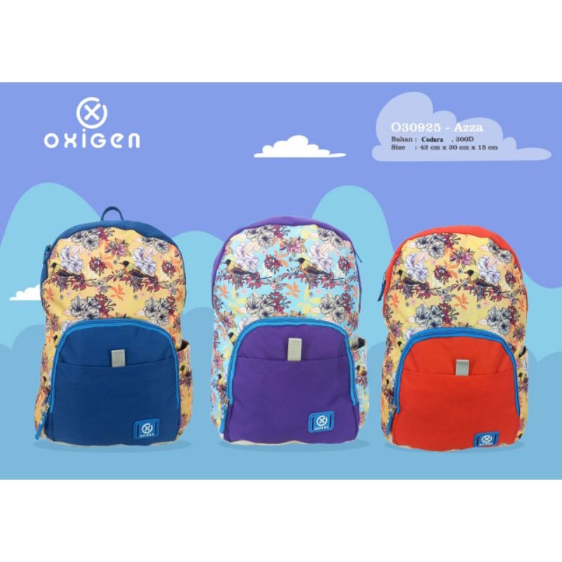 Tas Ransel Sekolah Oxigen Original Flowers