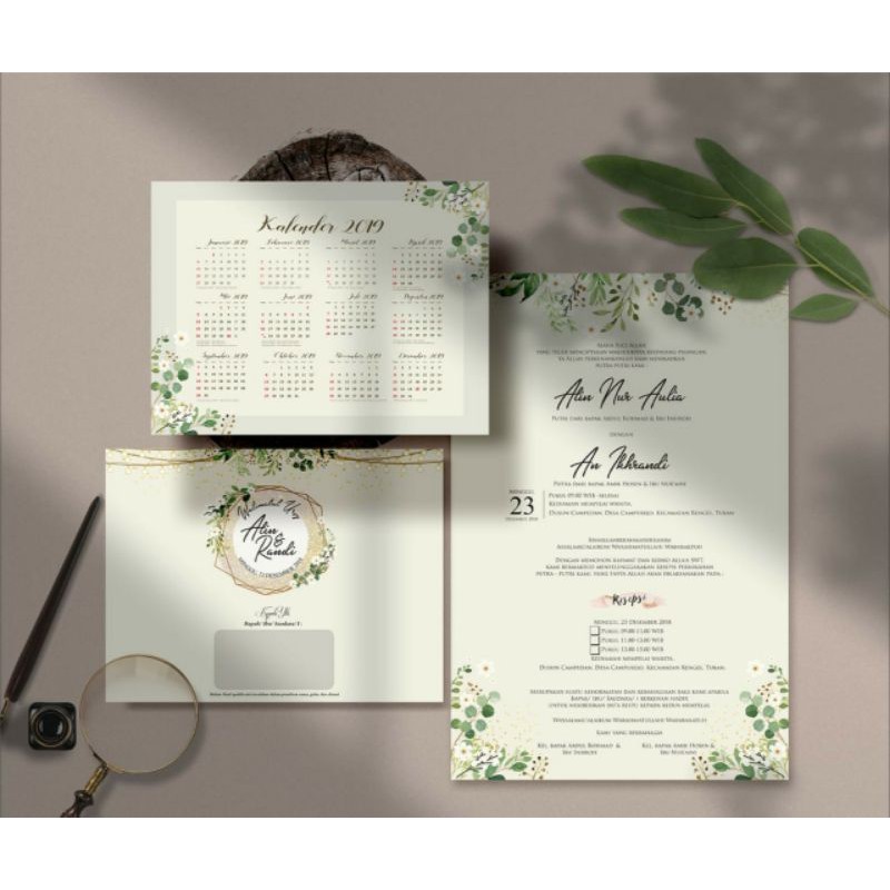 Undangan Nikah Tebal, Free Thanks Card dan Digital Undangan