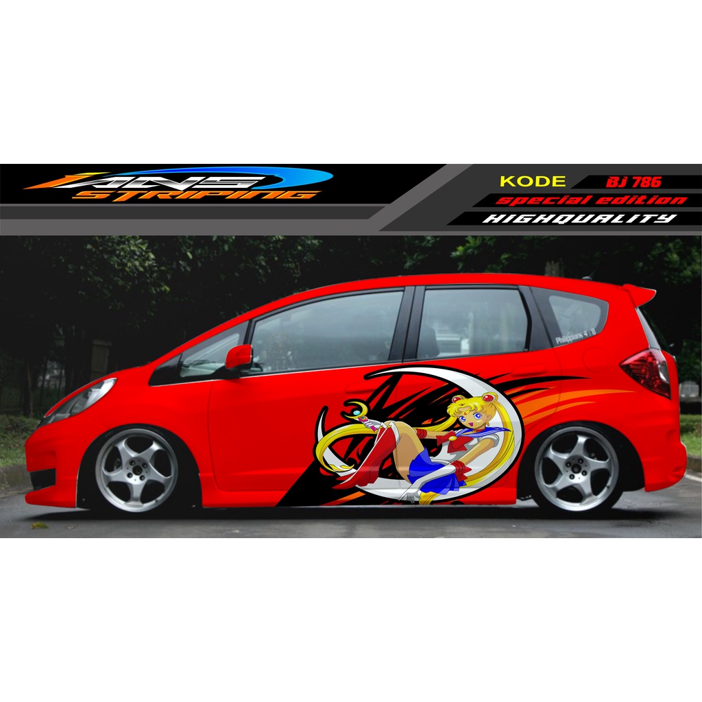 STICKER MOBIL JAZZ BRIO AVANZA SIGRA YARIS / STIKER VARIASI MOBIL / MODIF STICKER MOBIL 620