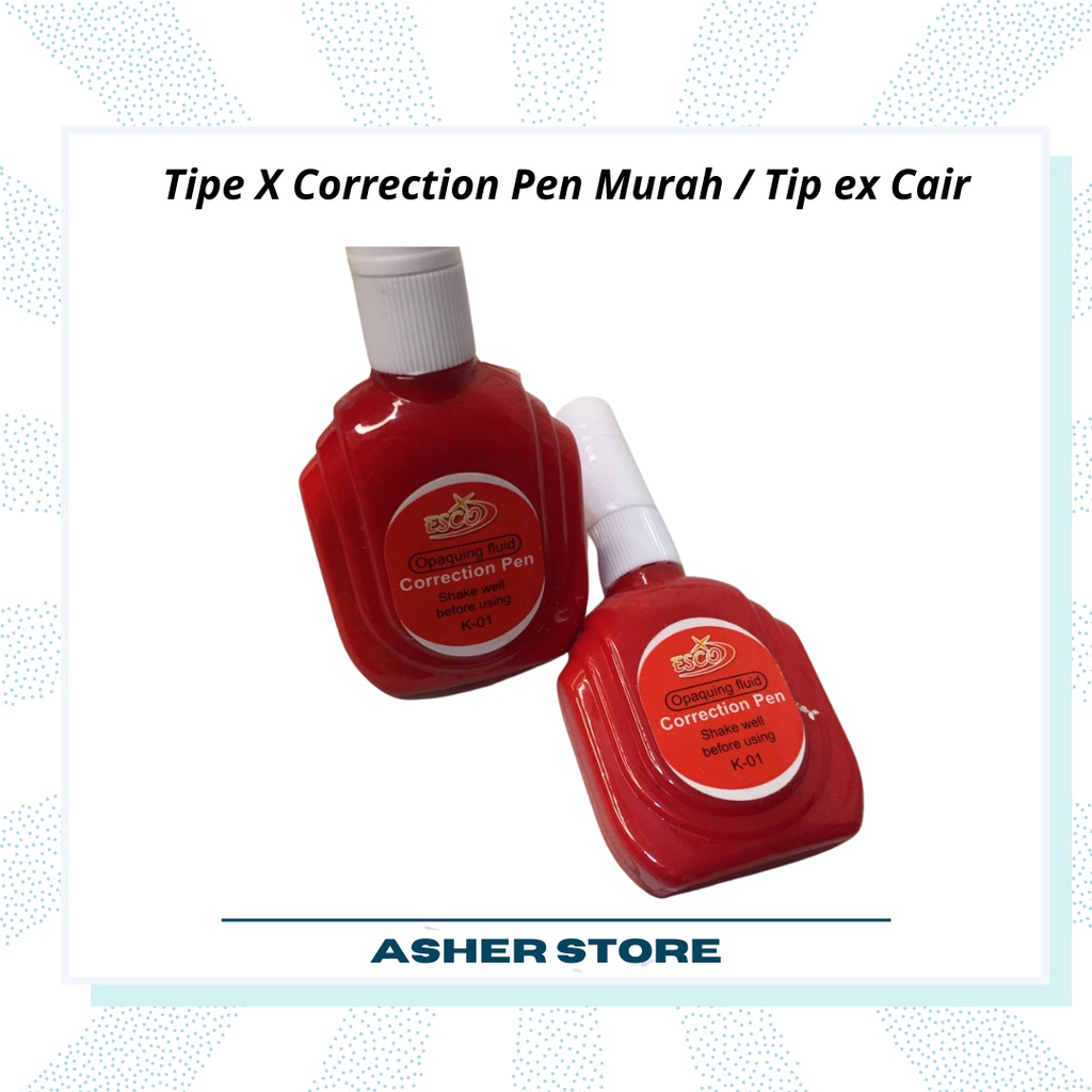

Tipe X Correction Pen Murah / Tip ex Cair
