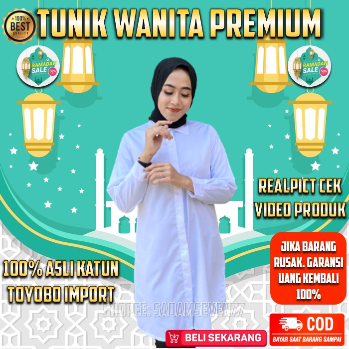 Tunik wanita kekinian/tunik import/tunik model terbaru 2022/tunik wanita muslim/atasan wanita terbar