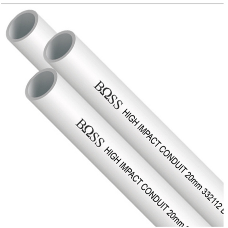 Pipa conduit boss 20mm / pelindung kabel / pipa listrik - Putih