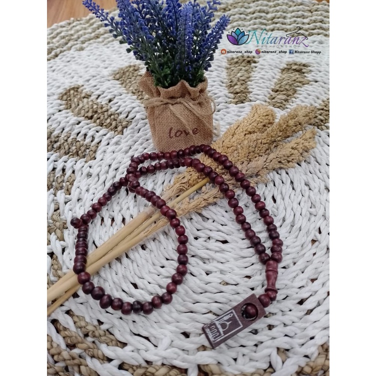 [ Nitaranz ] Tasbih Kokka Asli / Premium Quality Tasbih Kayu Kaokah Bulat