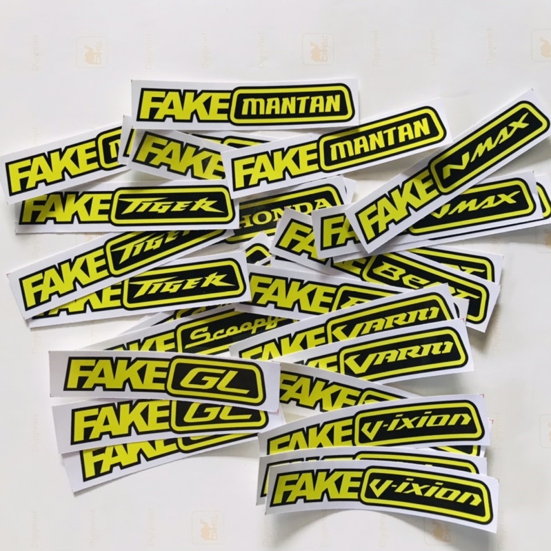 Stiker Racing Herex - Fake Beat Fake Vixion Fake Taxi