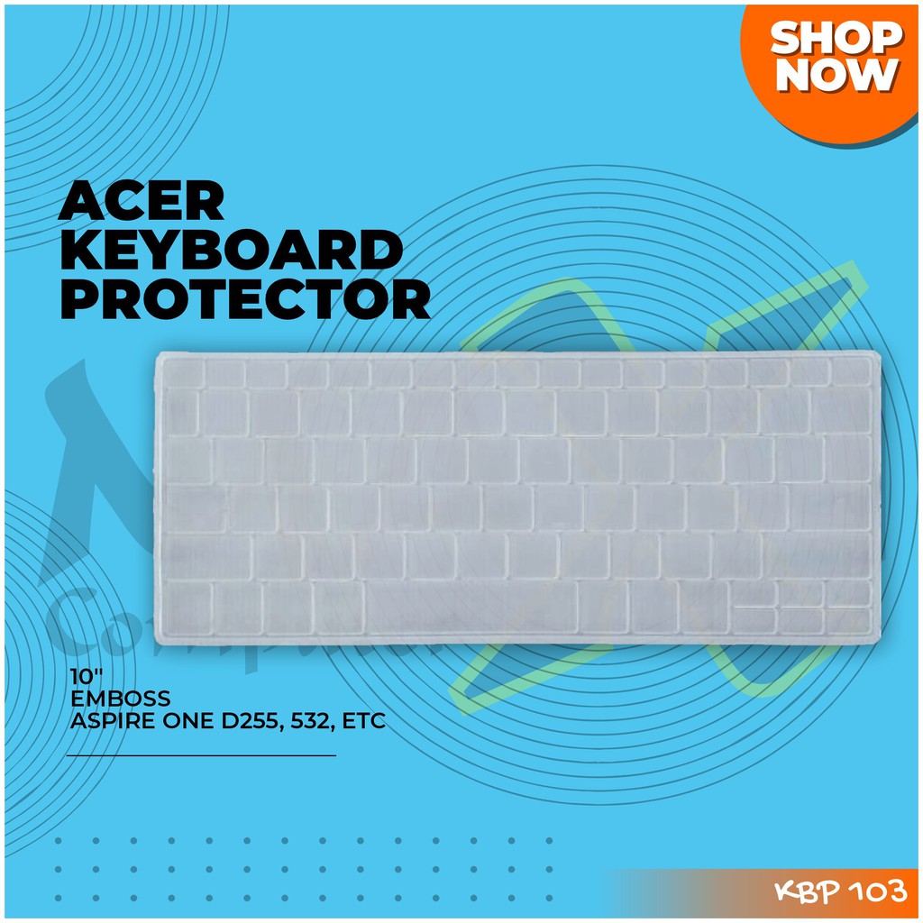 Keyboard Protector Emboss Acer 10" Silicon Cover Pelindung Keyboard