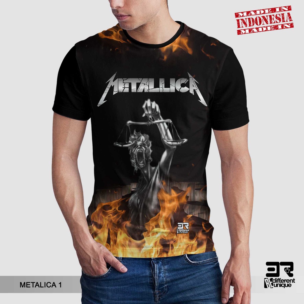 [ COD ] KAOS PRINTING GAMBAR MUSISI METALLICA 1 - BAJU DISTRO ORIGINAL GAMBAR GROUP BAND METAL PUNK 