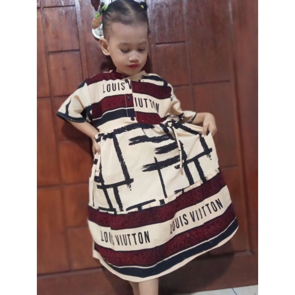 MIDI DRESS ANAK USIA 2 _ 3 _4_  TAHUN