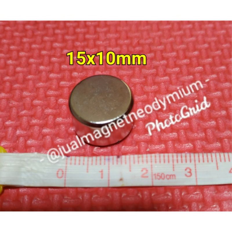 magnet neodymium koin silinder 15x10mm
