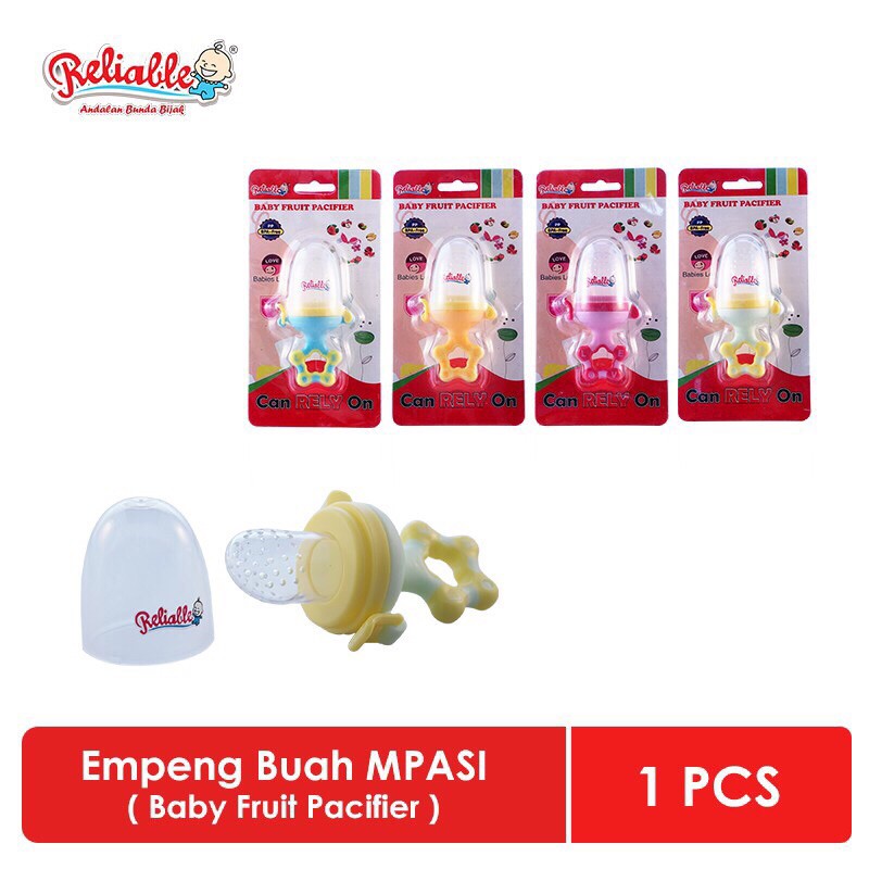 Empeng Buah Bayi Reliable/GIGITAN BUAH BAYI MULTIFUNGSI BAHAN SNI 100% AMAN (TIDAK BERBAHAYA)