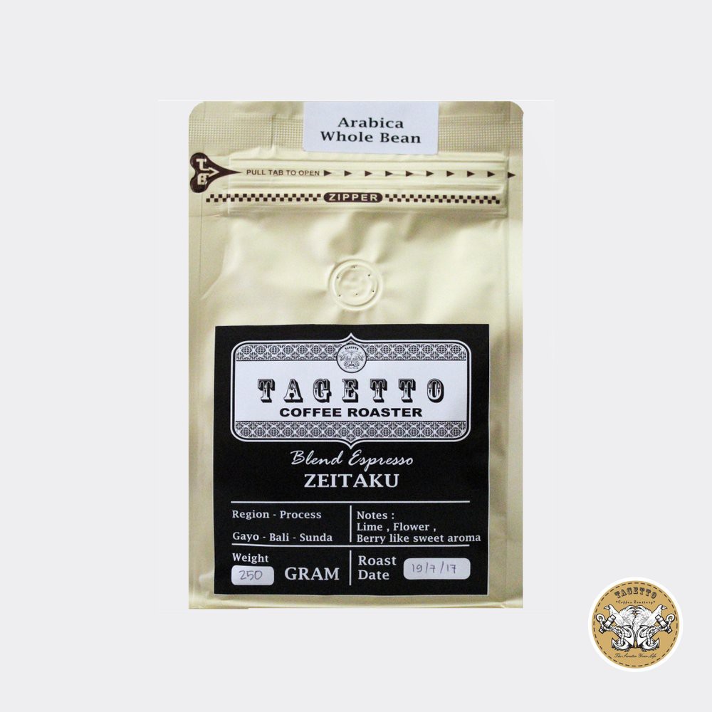 

Espresso ZEITAKU 500GR Tagetto Coffee Blend Full Arabica Berkualitas