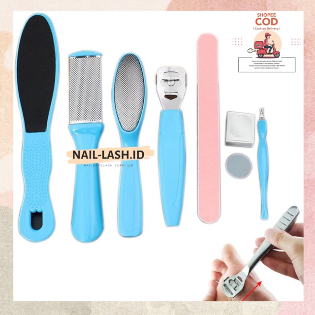 PAKET LENGKAP PEDICURE NAIL ART ALAT SET PEDICURE