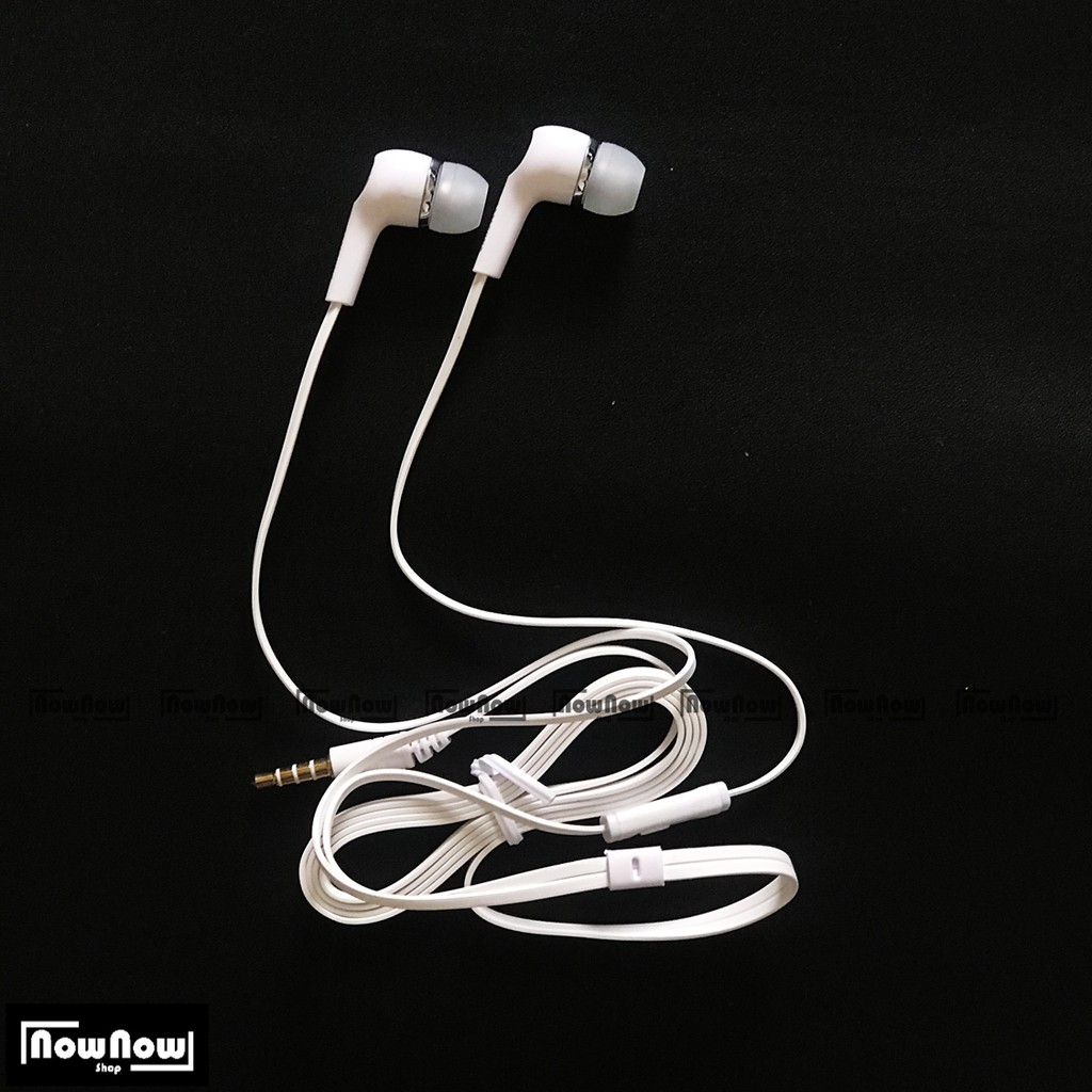 Headset Earphone Handsfree Stereo Samsung Putih Ace Grand Young Core S4 S5 S6 S7 Note 2 3 4 5 8 A3