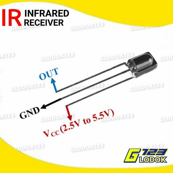 IR Infrared Receiver Universal Sensor Penerima Cahaya Infra Red Merah