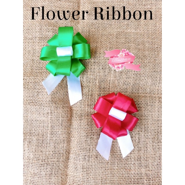 

Flower Ribbon. Pita jadi / Pita unik / Pita hampers / Pita kado / Pita rambut