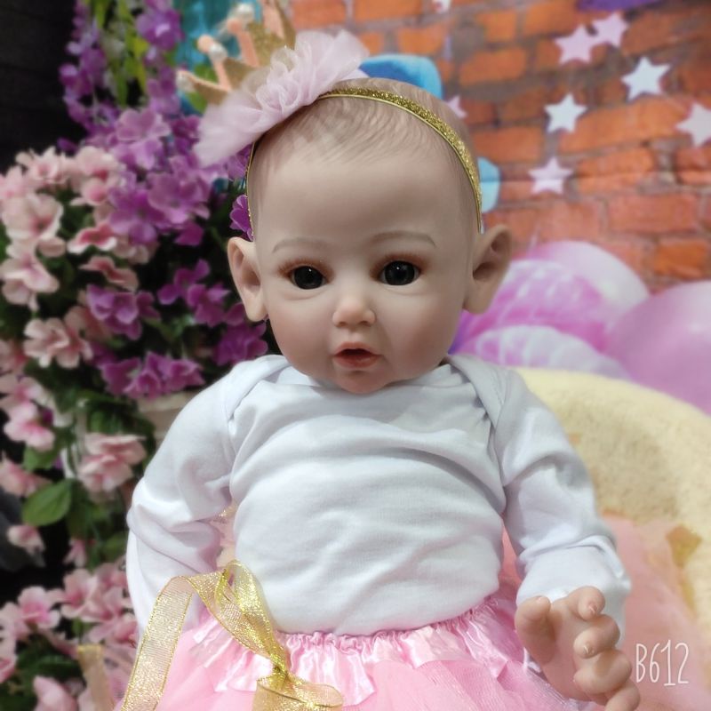 Ready Boneka Bayi Cewek Tutu Reborn Realistis Premium 60cm