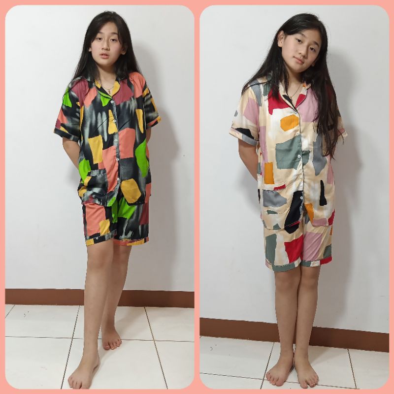 Baju tidur wanita celana pendek rayon adem