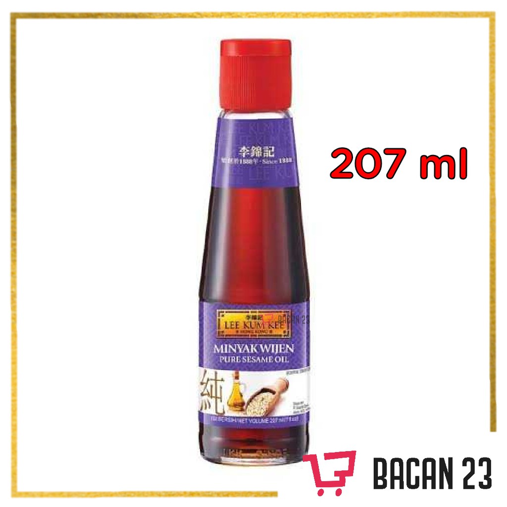 Lee Kum Kee Minyak Wijen ( 207ml ) / Pure Sesame Oil / Minyak Wijen Botol / Bacan 23 - Bacan23