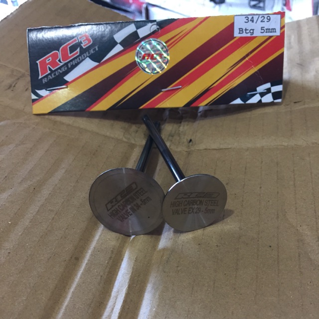 Klep rc3 ukuran 34/29 5mm - klep 34 29 batang 5mm