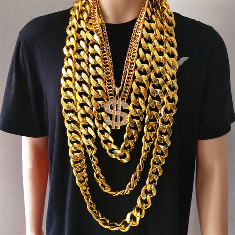 Chookyy Rantai Kalung Unisex Oversized Besar Pesta Perhiasan Rock Chunky Chain Hip Hop