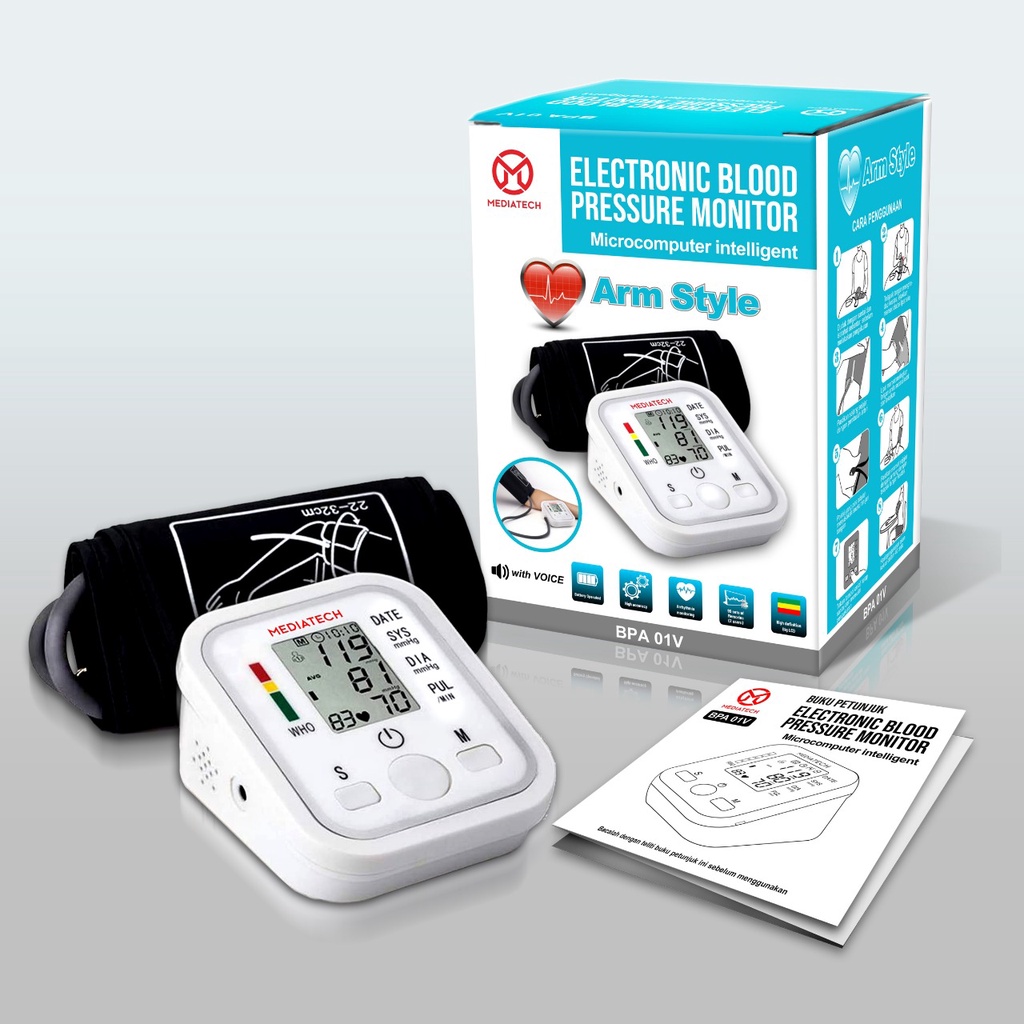 Mediatech Blood Pressure Monitor BPA-01V Tensimeter LENGAN - B460060