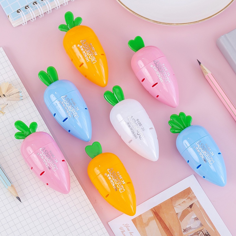 

RAUTAN PENSIL BENTUK WORTEL / CARROT PENCIL SHARPENER / SERUTAN PENSIL LG