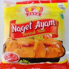 

FROZEN FOOD - JAVA CHICKEN NUGGET 500 GRAM BENTUK HATI/ JAVA NAGET AYAM BENTUK HATI/ JAVA NAGET 500 GRAM