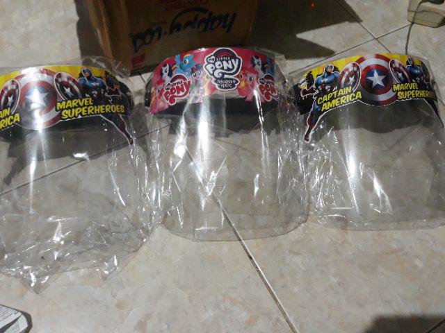 Face Shield Anak Premium Ready Stok Semua Karakter