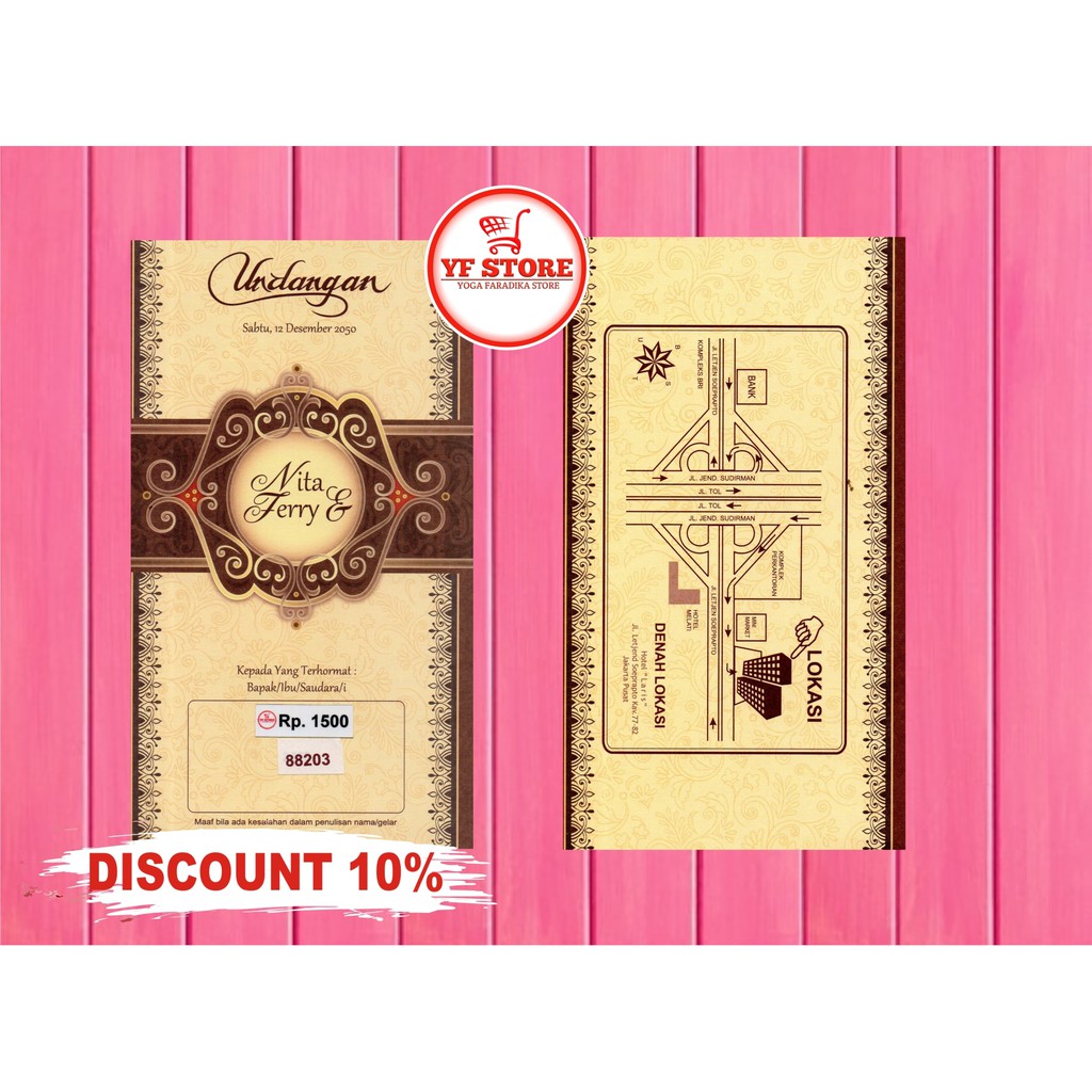promo cetak undangan pernikahan murah elegan 88203 erba