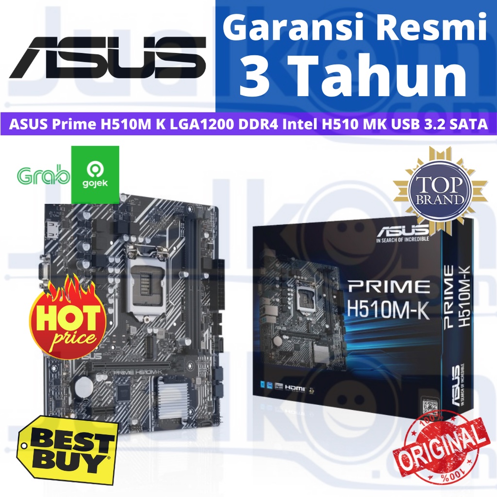 Motherboard ASUS Prime H510M K LGA1200 DDR4 Intel H510 MK USB 3.2 SATA