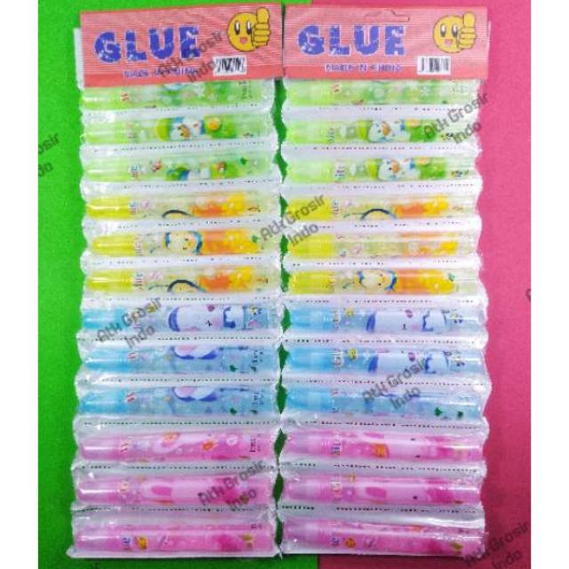 

Lem cair warna warni 15ml - Water color glue - Lem cair renceng grosir murah Atk grosir indo