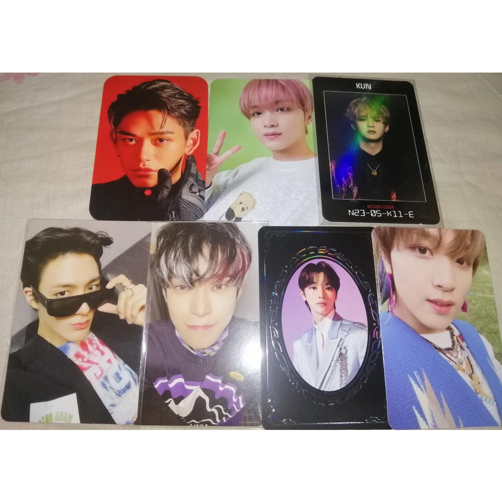 pc photocard nct 127 dream wayv jeno lucas haechan doyoung kun slowacid sticky hello future ac agent