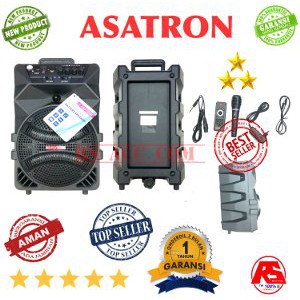 Terlaris  SPEAKER AKTIF PORTABLE 8 INCH ASATRON ORIGINAL