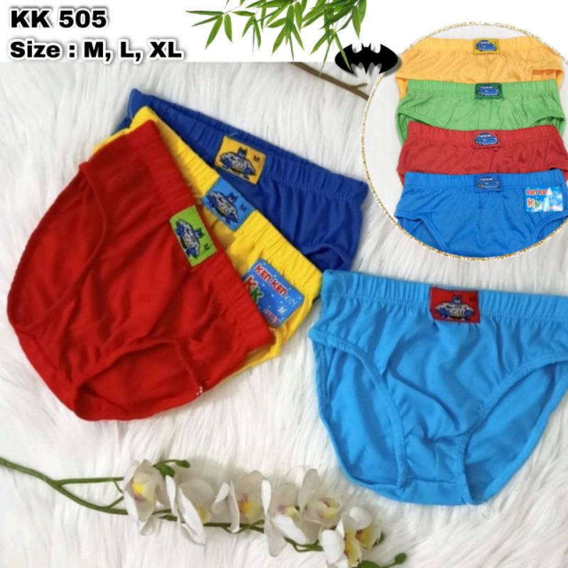 3PCS CELANA DALAM ANAK COWOK POLOS 2-8 TAHUN