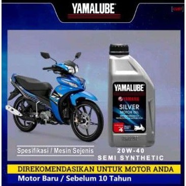 OLI MESIN MOTOR BEBEK , MATIC YAMALUBE SILVER ORI 800ml 0,8Liter