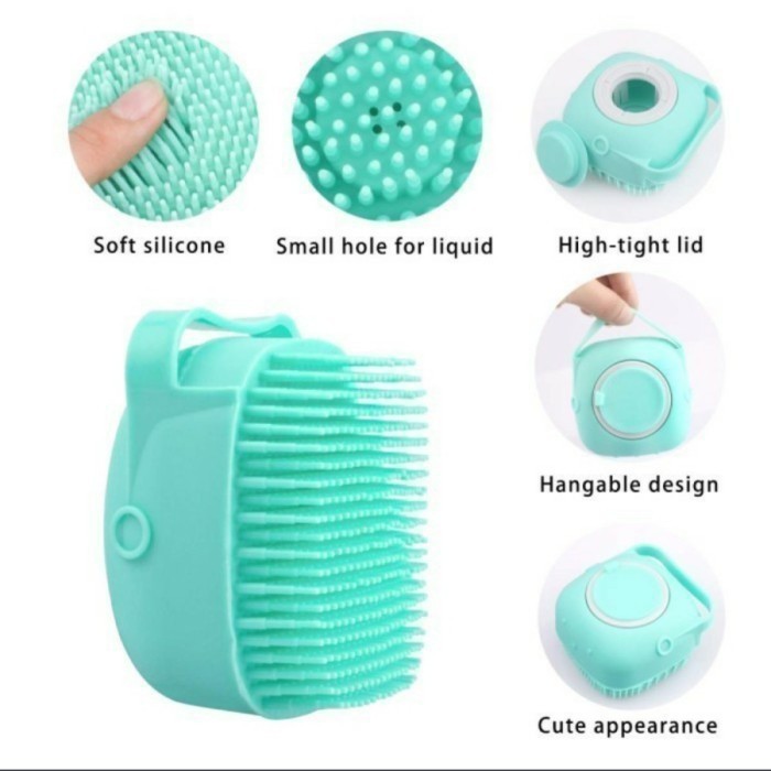 soft Brush dispenser sabun puff 2 in 1