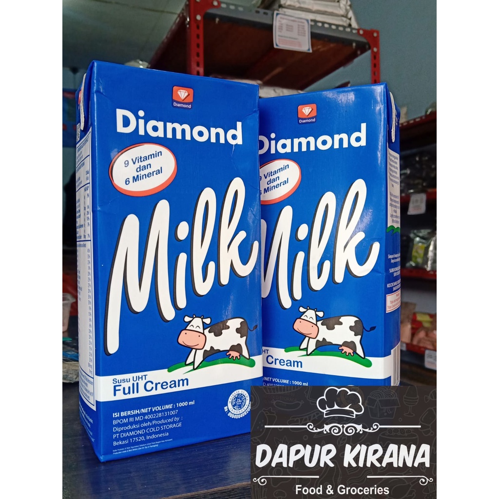 

Susu UHT Diamond Milk Fullcream 1 Liter (1000ml)