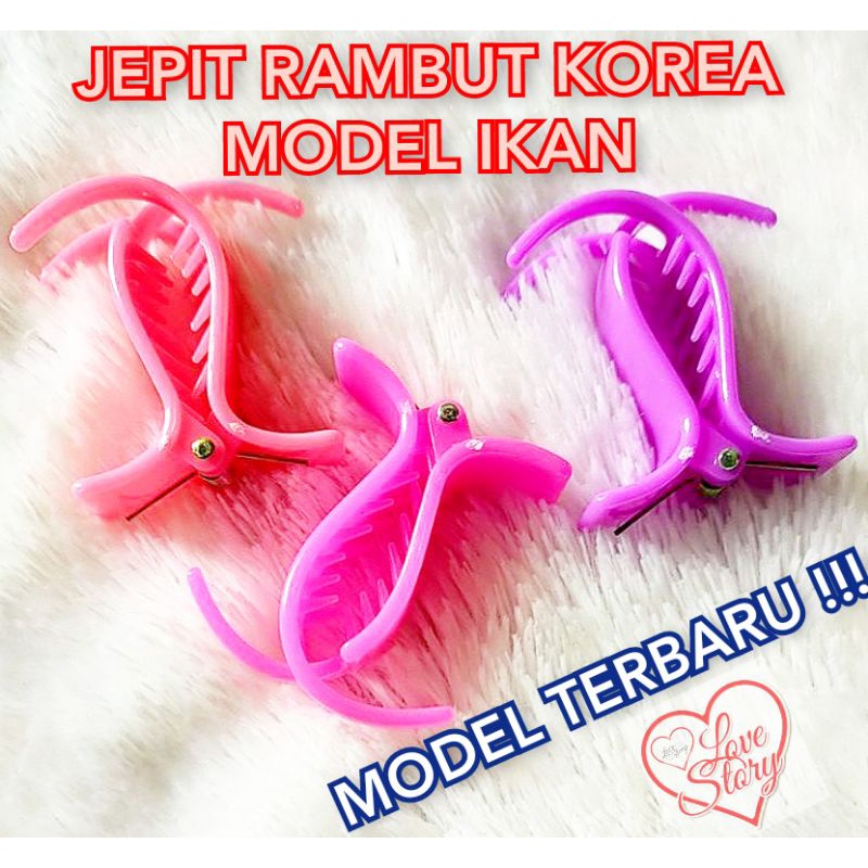 JEPIT RAMBUT KOREA MODEL IKAN PREMIUM MURAH JEPIT SALON RAMBUT KOREA TERBARU