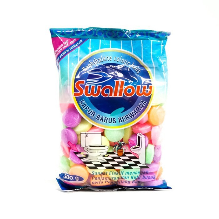 SWALLOW Naphthalene Disk Ball Warna 300 g Kamper Kapur Barus 300gram