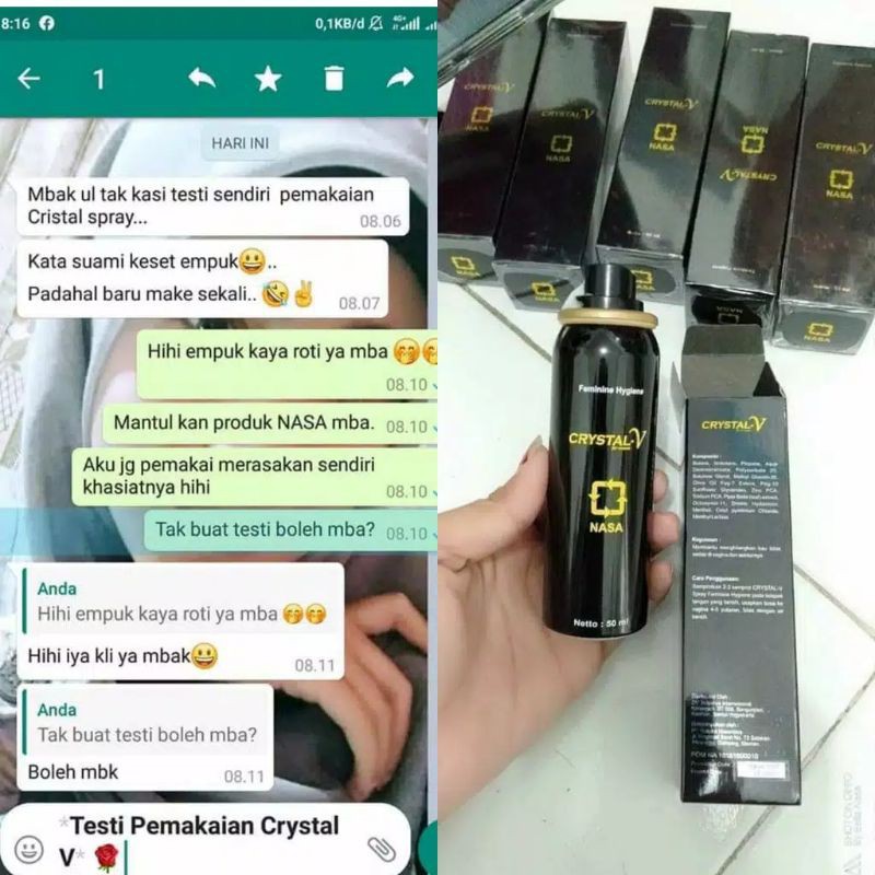 v spray nasa/crystal v nasa