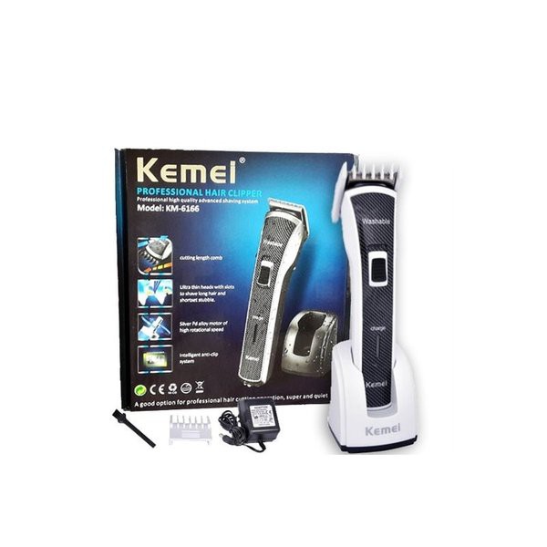 Best Item! Alat Cukur Rambut Jenggot Waterproof Charger Portable Kemei KM-6166