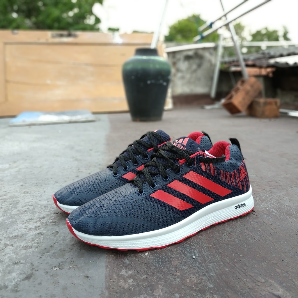 SEPATU RUNNING PRIA ADIDAS ZOOM SEPATU LARI COWOK OLAHRAGA GYM FITNES SENAM YOGA MADE IN VIETNAM