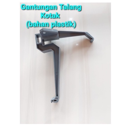 Gantungan plastik talang air kotak 8" inch pvc