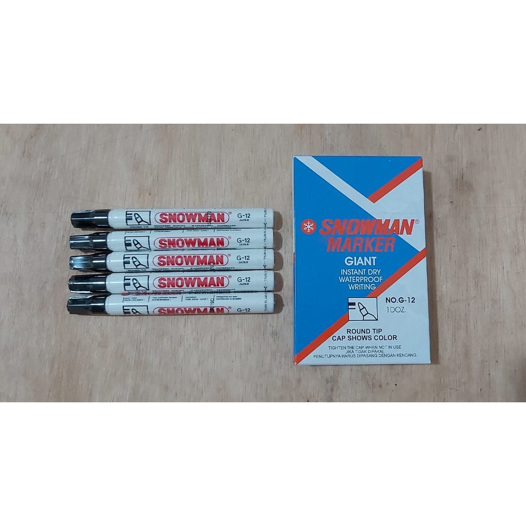 

SPIDOL PERMANENT MARKER SNOWMAN G-12 [ 1 PCS ]