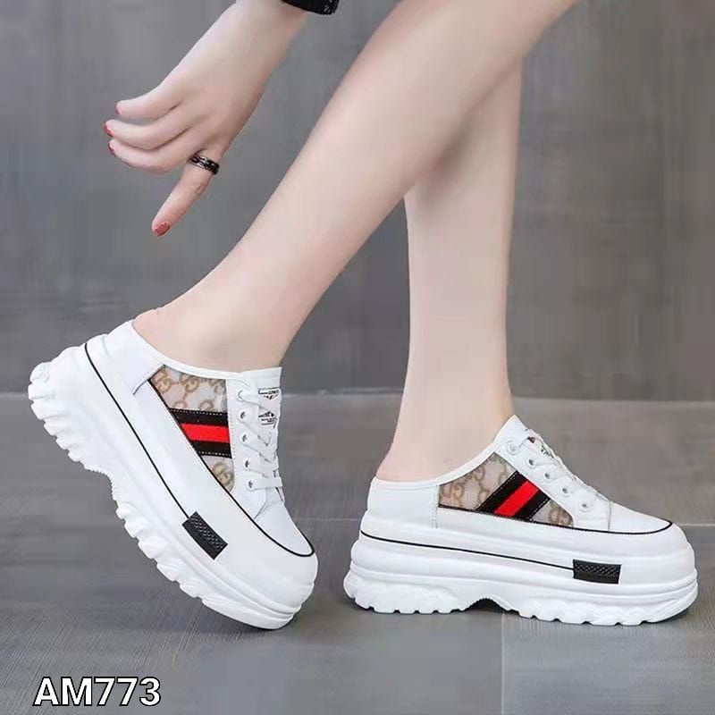 SEPATU SLOP WEDGES BOTTOM SHOES HIKS KOREA AM773