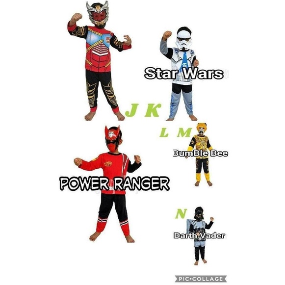 TERBARU BAJU TOPENG ANAK - BAJU KOSTUME SUPERHERO + TOPENG - BAJU SUPERHERO 