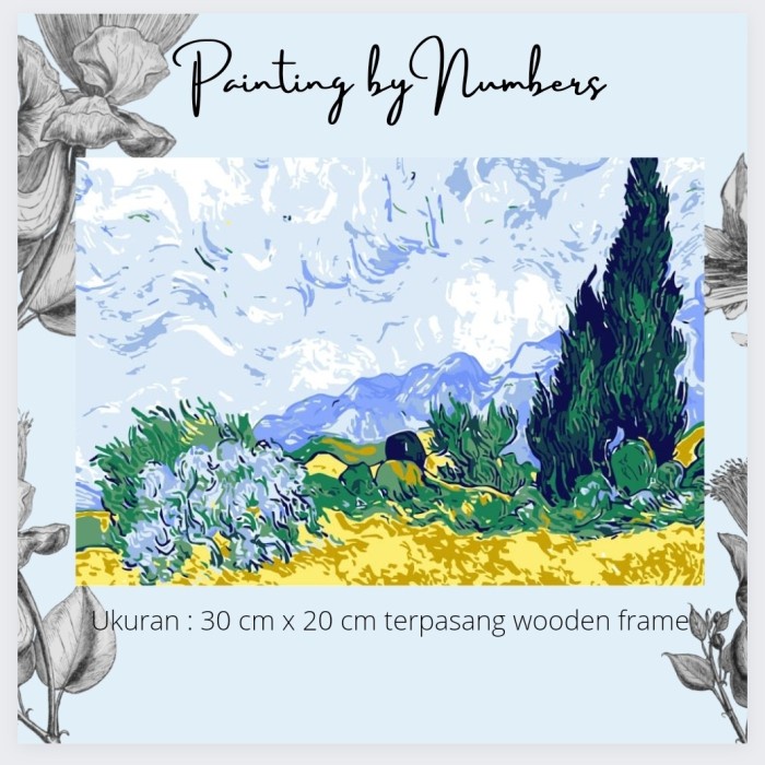 

Produk Terbaru Diy Painting By Number 30X20Cm Kerajinan Tangan - Van Gogh Wheat Field