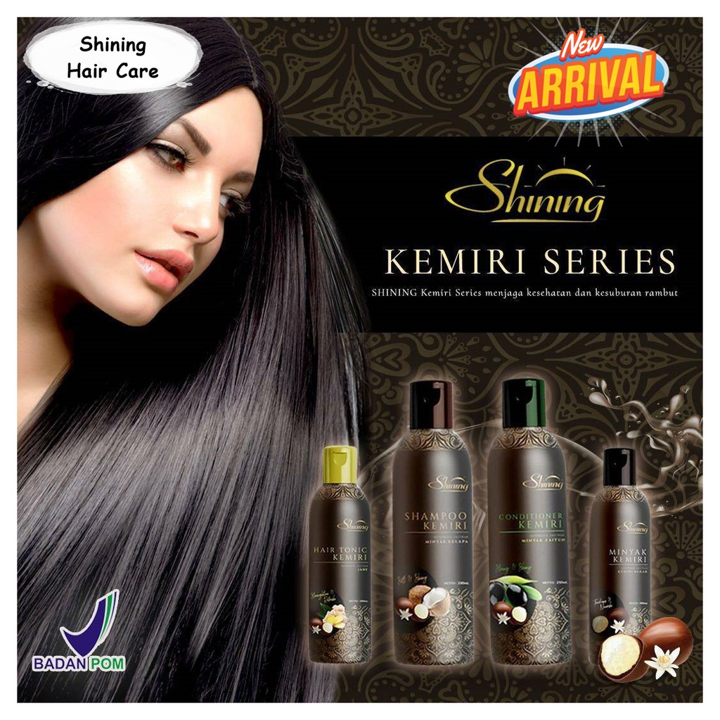 SHINING SERIES (SHAMPOO/ CONDITIONER/ TONIC/ MINYAK KEMIRI/ CHARCOAL MASK /BIBIT COLLAGEN)